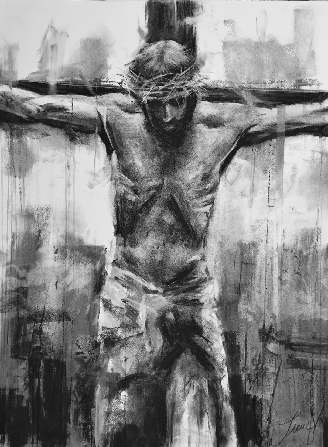 Burdened Savior - Print